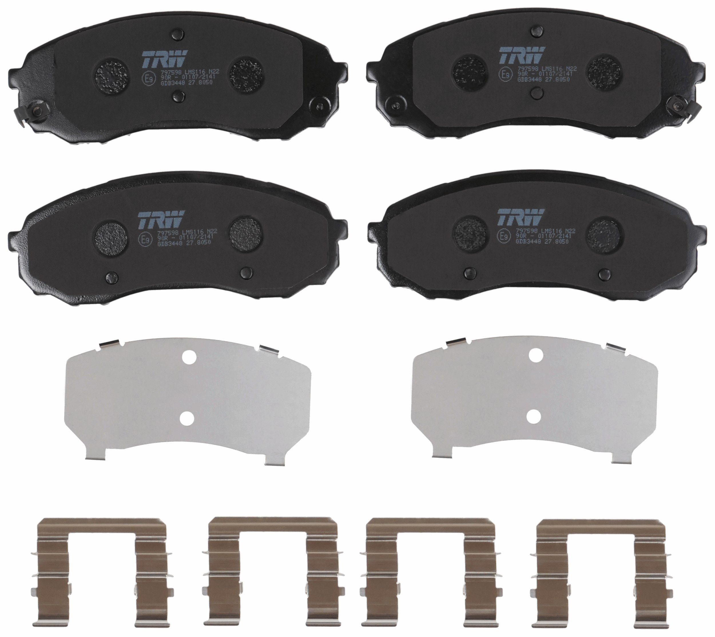 TRW DISC BRAKE PADS - TecDoc 2