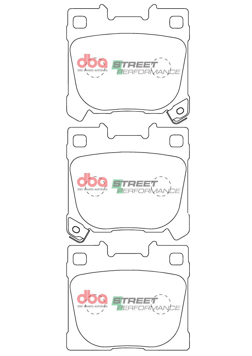 DBA SP STREET PERFORMANCE BRAKE PADS [ GR YARIS 2019 - On F] - TecDoc Only