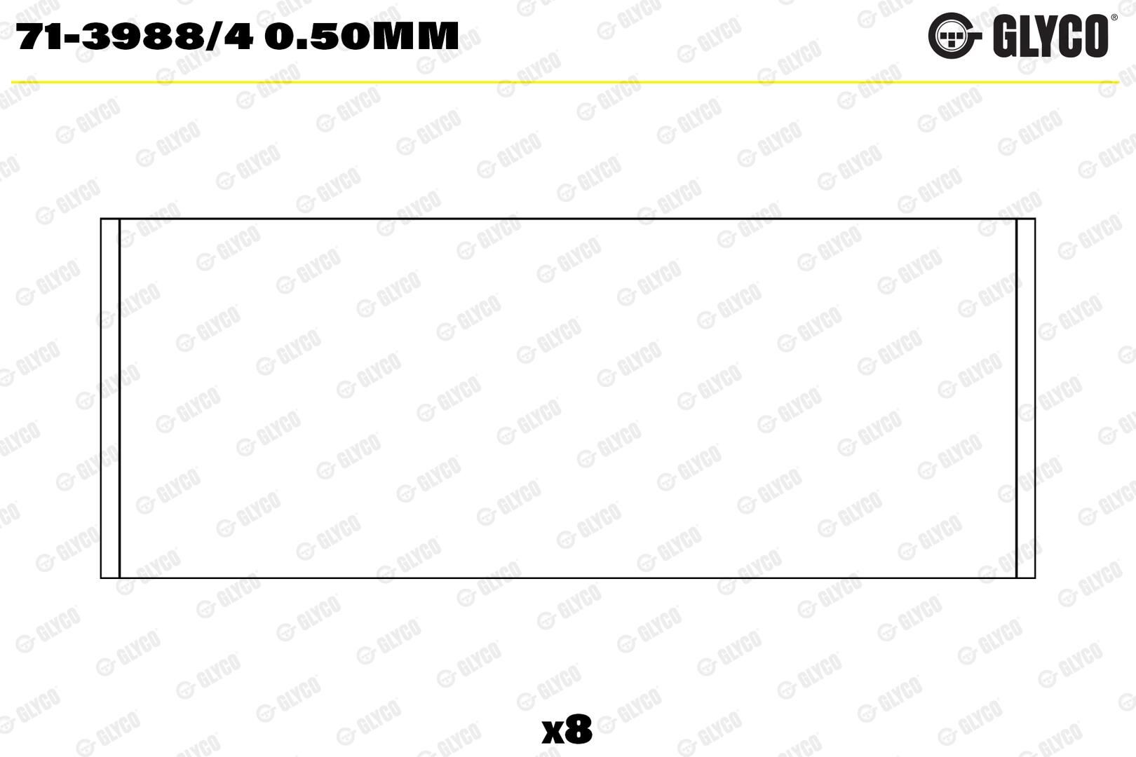 GLYCO 71-3988/4 0.50mm - Pleuellager