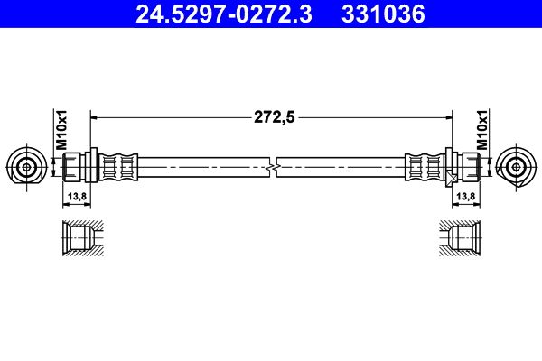 24.5297-0272.3 ATE fékcső