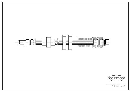 FLEXIBLE DE FREIN PEUGEOT 607  0705