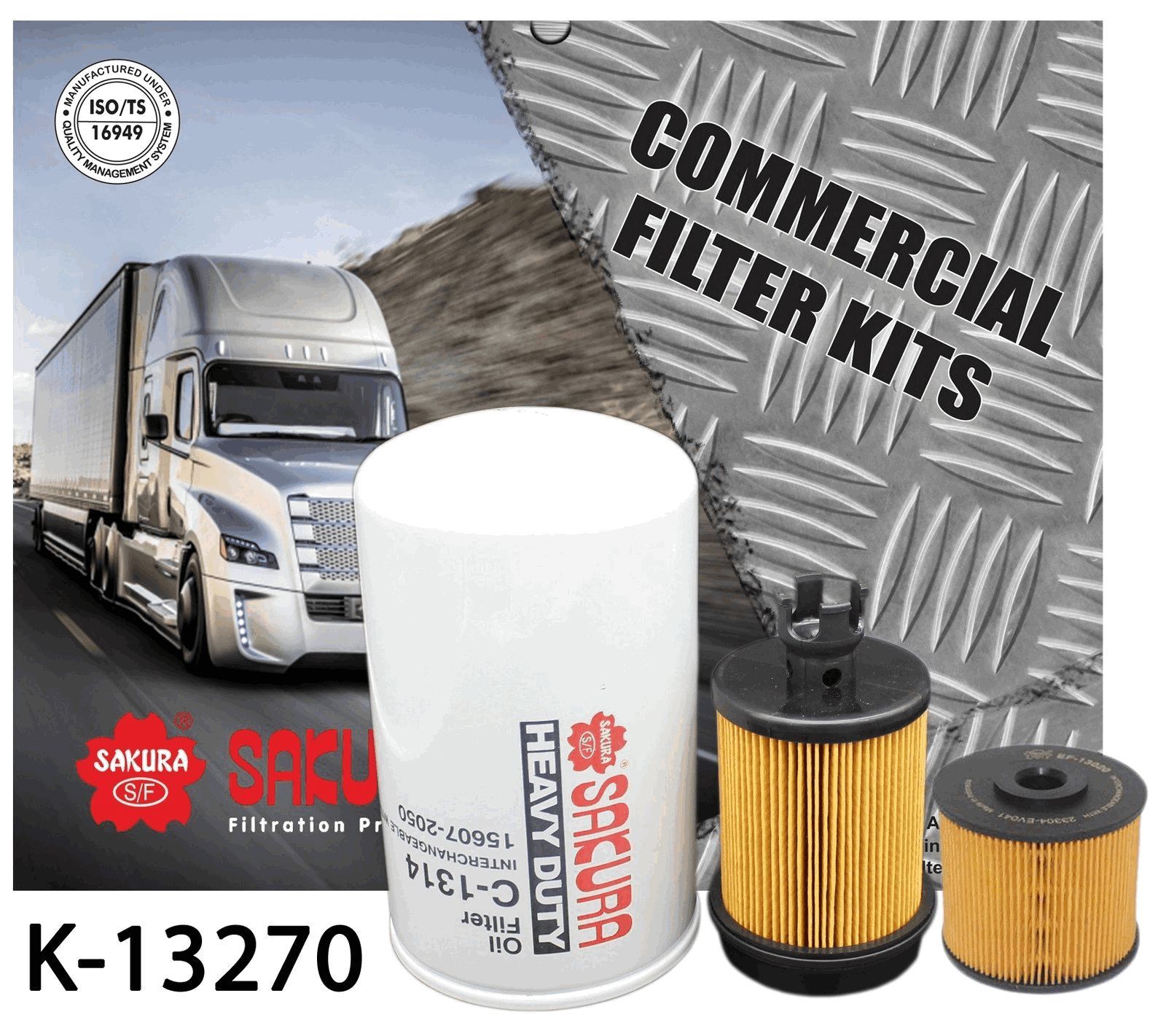 TRUCK FILTER KIT HINO XJC710R - TecDoc Only