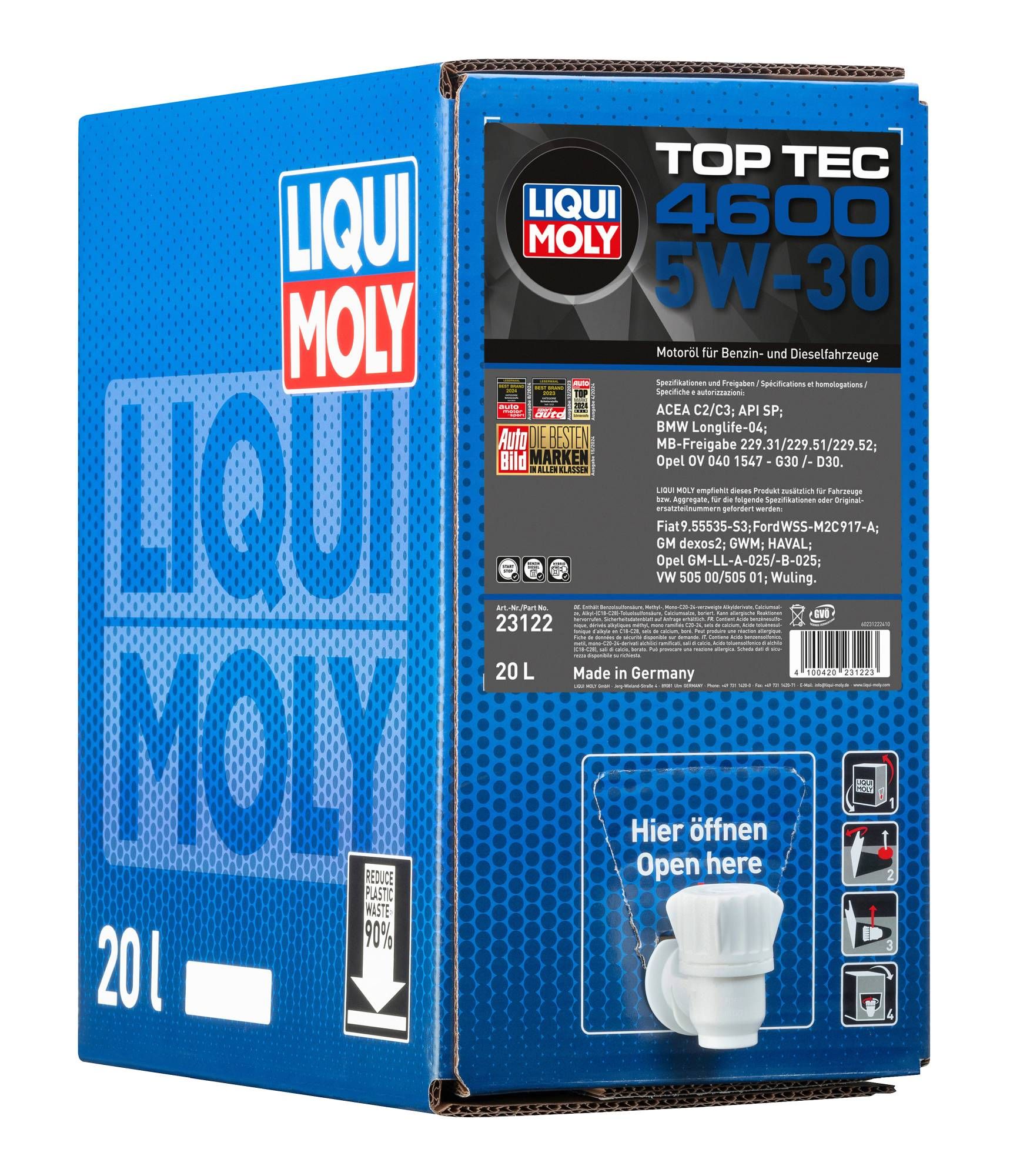 LIQUI MOLY 23122 - Top Tec 4600 5W-30