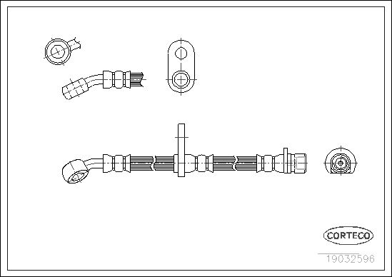 FLEXIBLE DE FREIN HONDA PRELUDE  0705