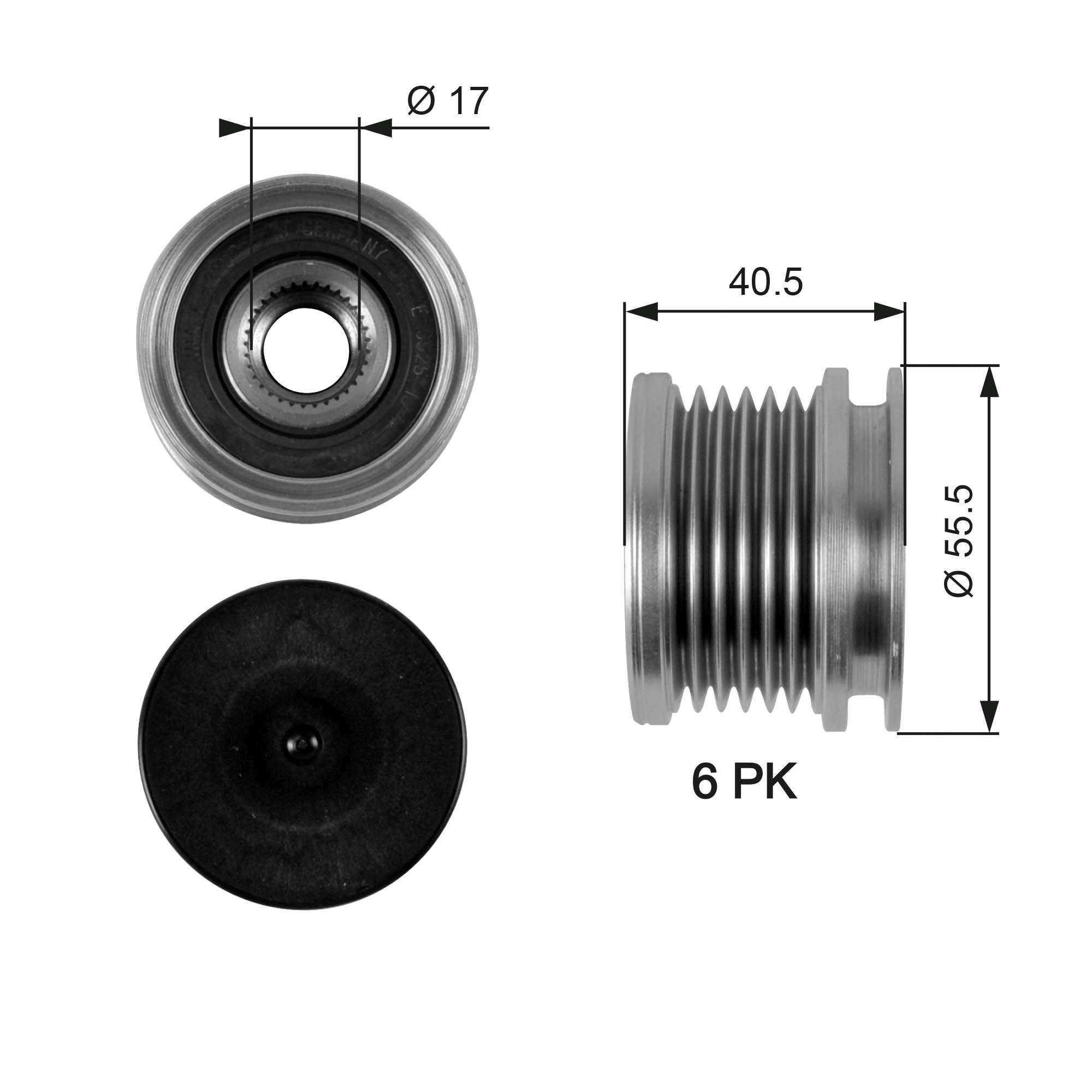 Alternator Freewheel Clutch OAP7040