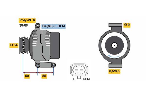 Alternator 0 986 081 120