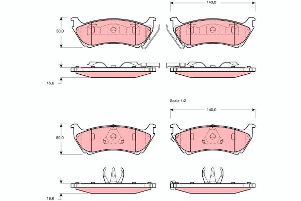 Brake Pad Set, disc brake GDB1379