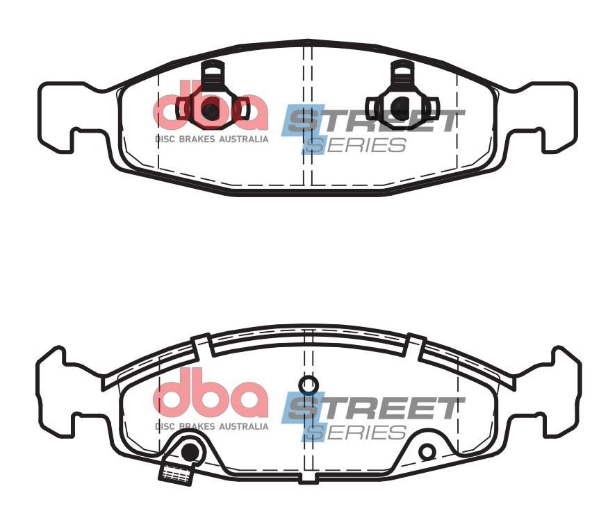 DBA SS STREET SERIES BRAKE PADS [ Jeep Grand Cherokee WJ [ ATE Front ] 1999-2000 F ] - TecDoc Only