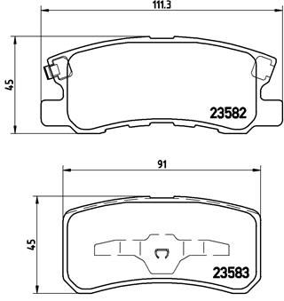 Brake Pad Set, disc brake P 54 031