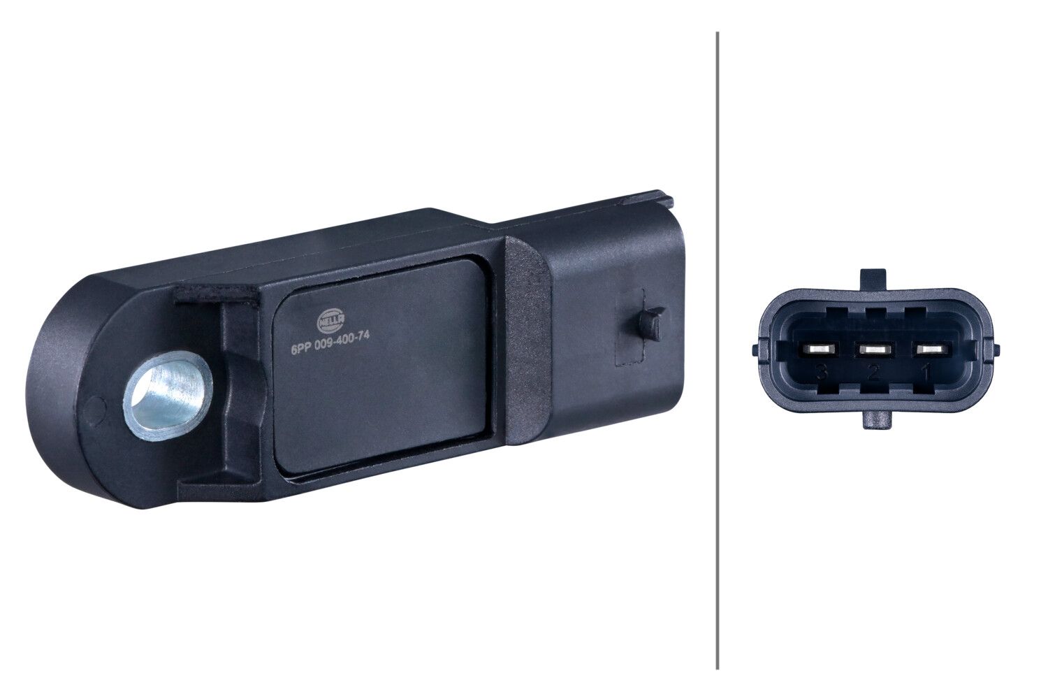 Hella 6PP 009 400-741 Sensor, Ladedruck