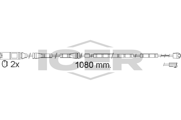 610558 E C ICER figyelmezető kontaktus, fékbetétkopás