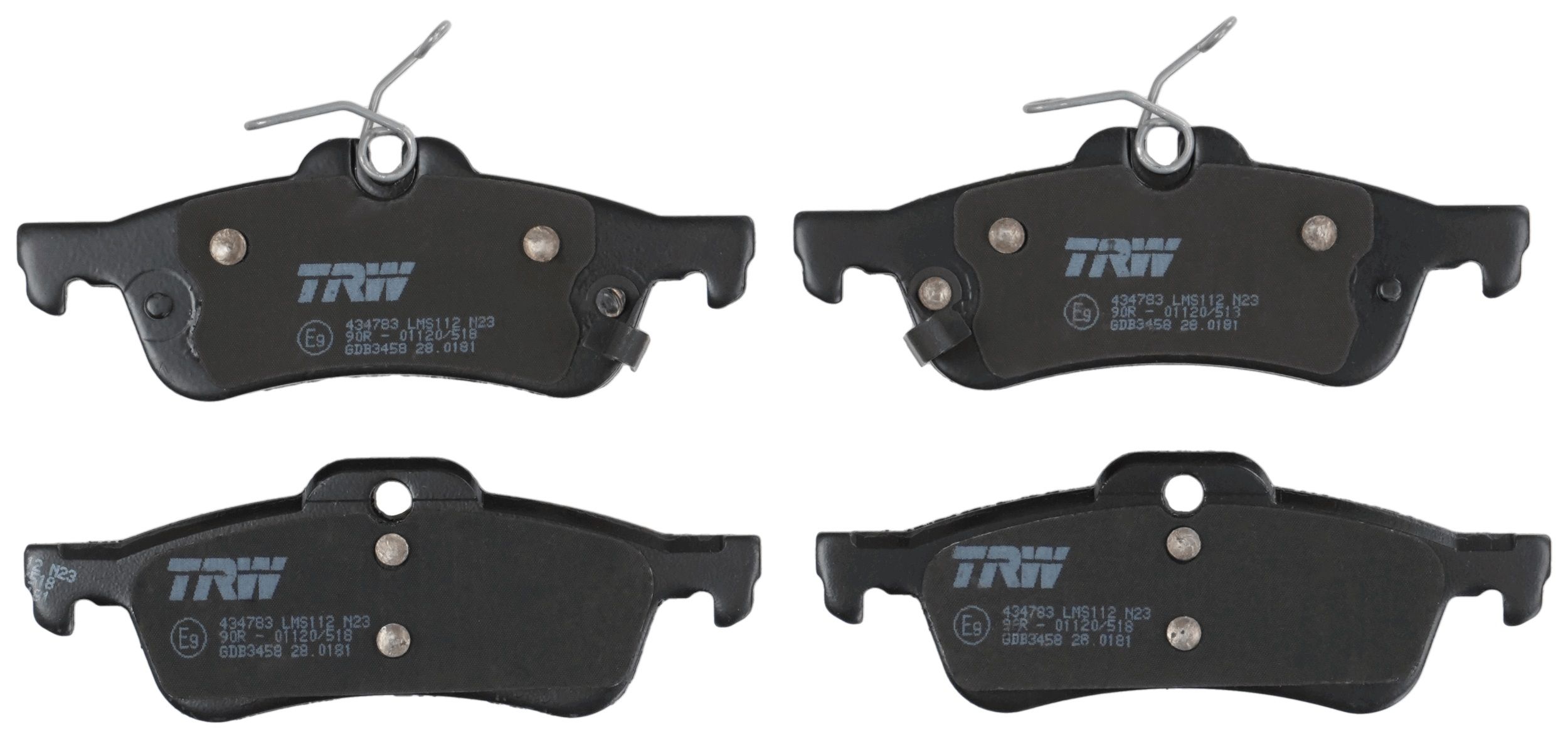 TRW DISC BRAKE PADS - TecDoc 2