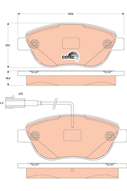 Brake Pad Set, disc brake GDB1829