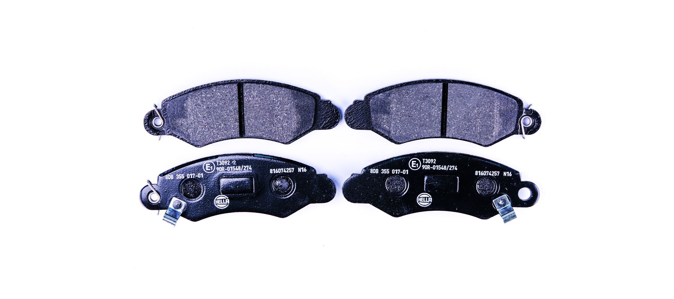 HELLA 8DB 355 017-011 - Bremsbelagsatz, Scheibenbremse