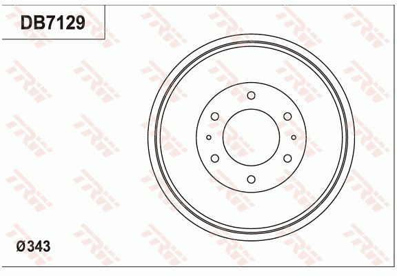 TRW BRAKE DRUM - TecDoc Only