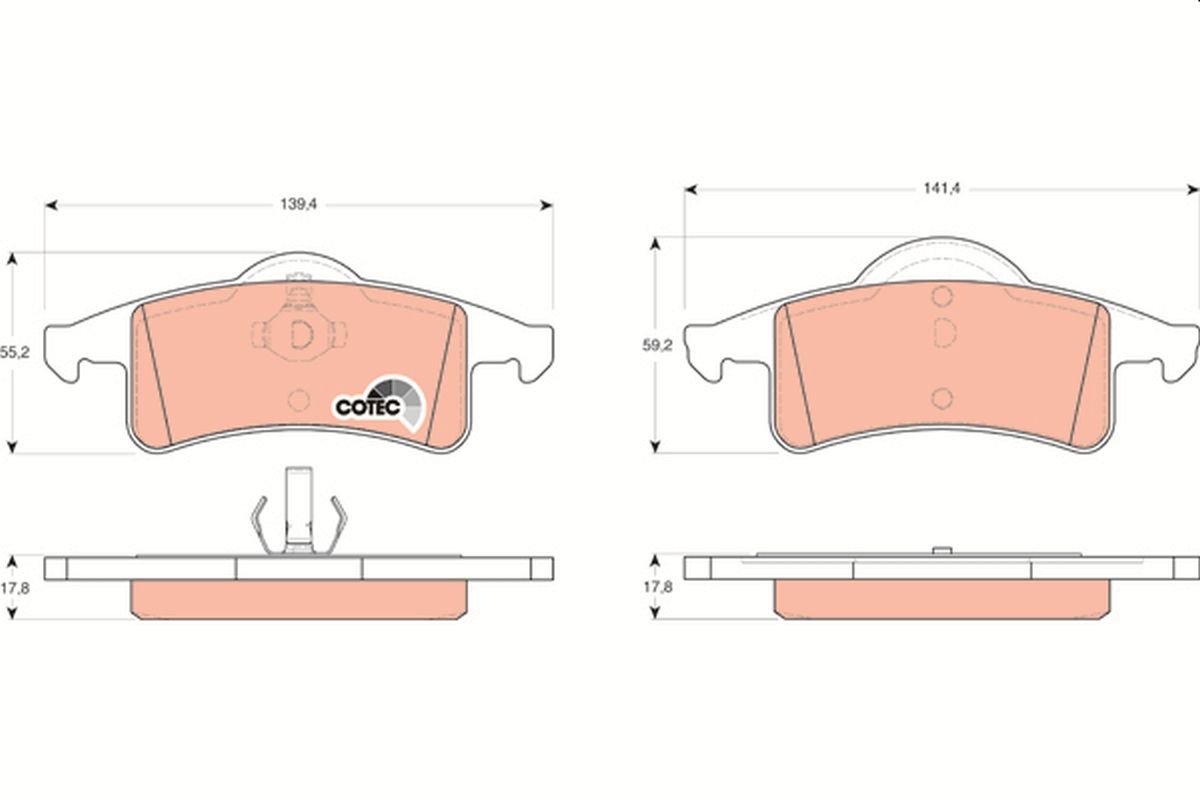 Brake Pad Set, disc brake GDB4127