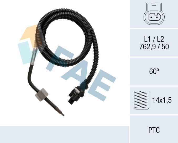 Sensor, Abgastemperatur