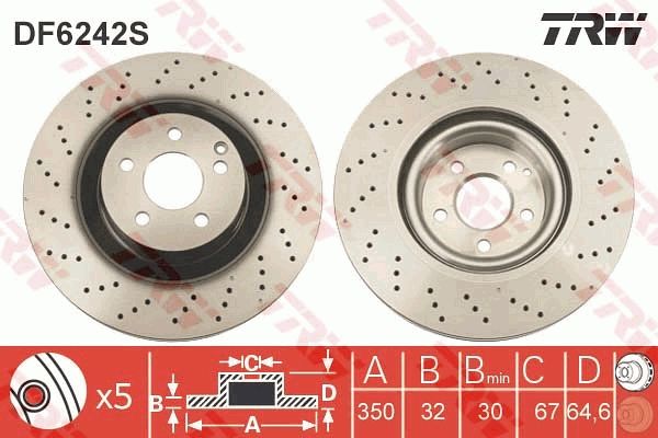 Brake Disc DF6242S