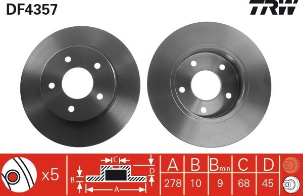 PAIRE DE DISQUES  9900