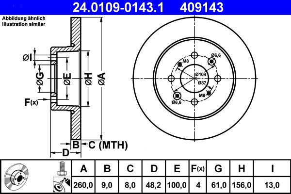 Brake Disc 24.0109-0143.1