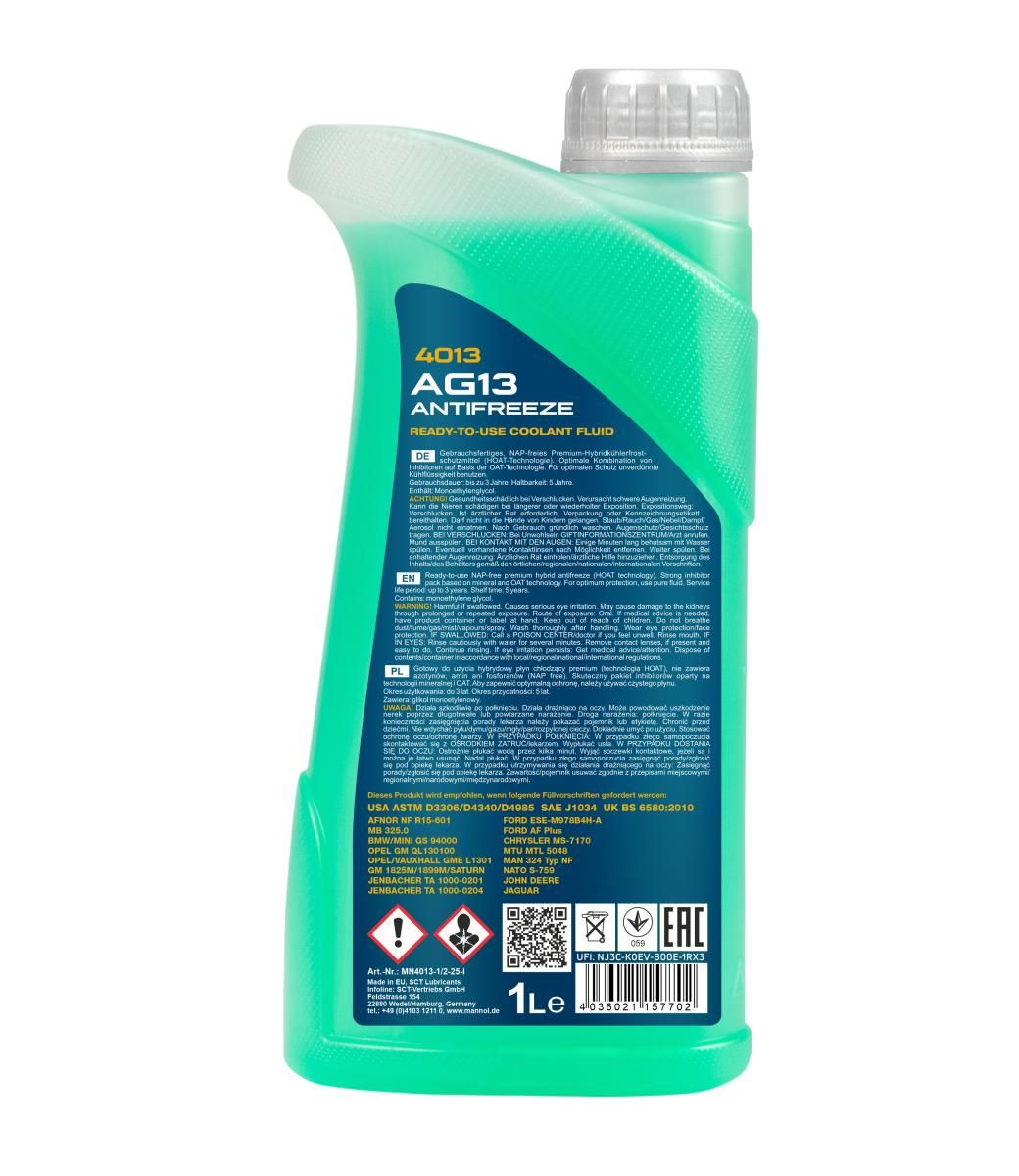 MANNOL Kühlerfrostschutz GRÜN - 1 Liter MANNOL Kühlerfrostschutz GRÜN - 1 Liter