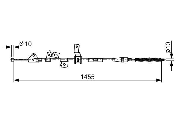 Cable de accionamiento, freno de estacionamiento