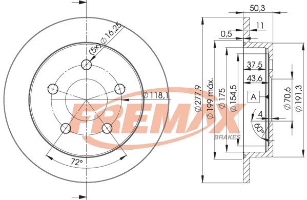 BD-2058 FREMAX féktárcsa