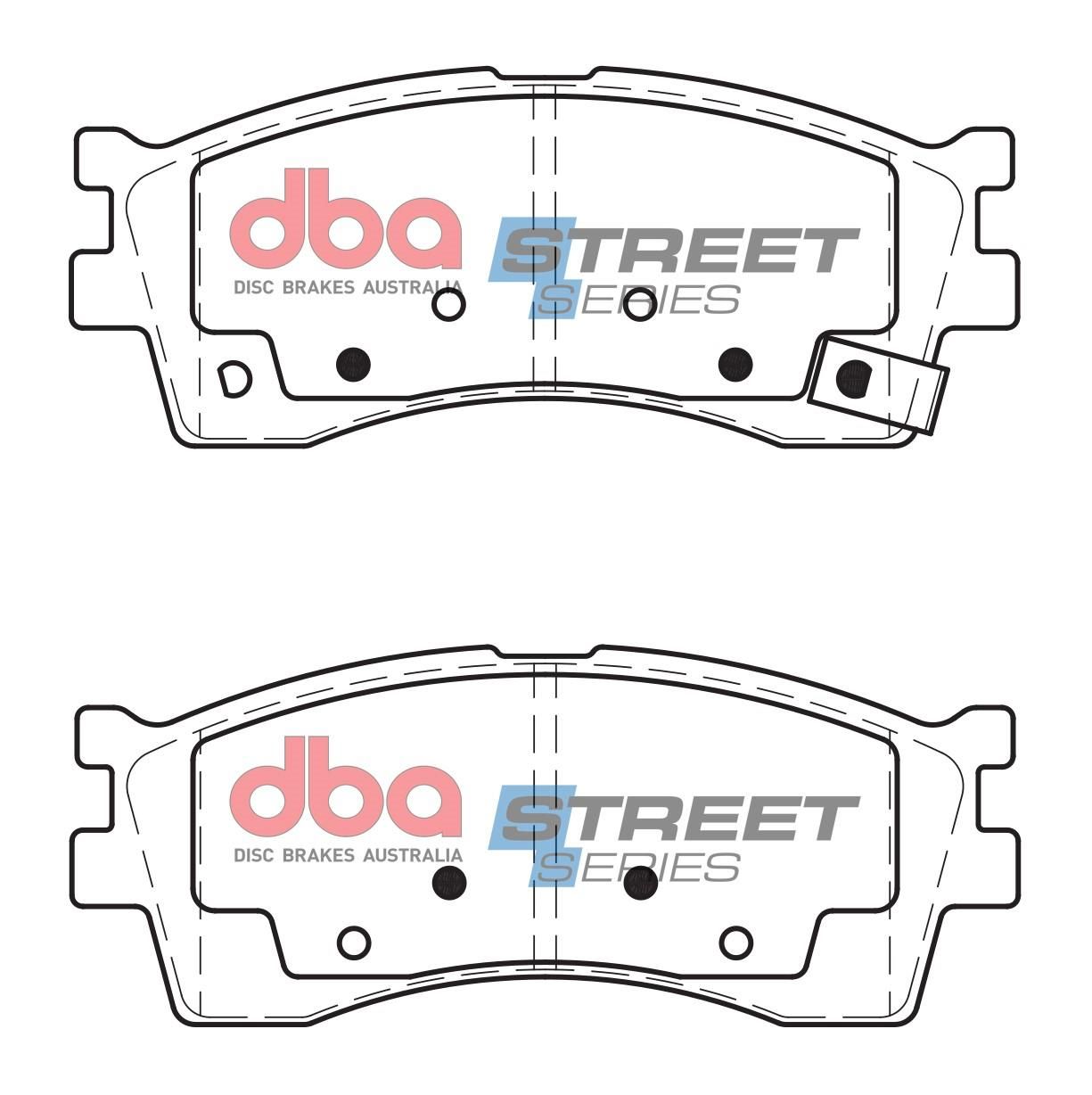 DBA SS STREET SERIES BRAKE PADS [ Kia 1998-2004 F ] - TecDoc Only