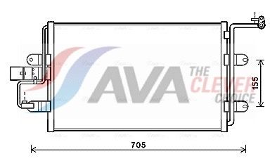 AVA QUALITY COOLING AI5130 - Kondensator, Klimaanlage ** CLEVER FIT **