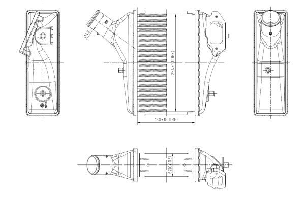 NRF 309091 Charge Air Cooler