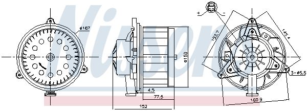 NISSENS 87618 - Innenraumgebl&auml;se