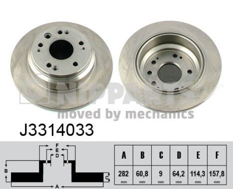 J3314033 NIPPARTS féktárcsa