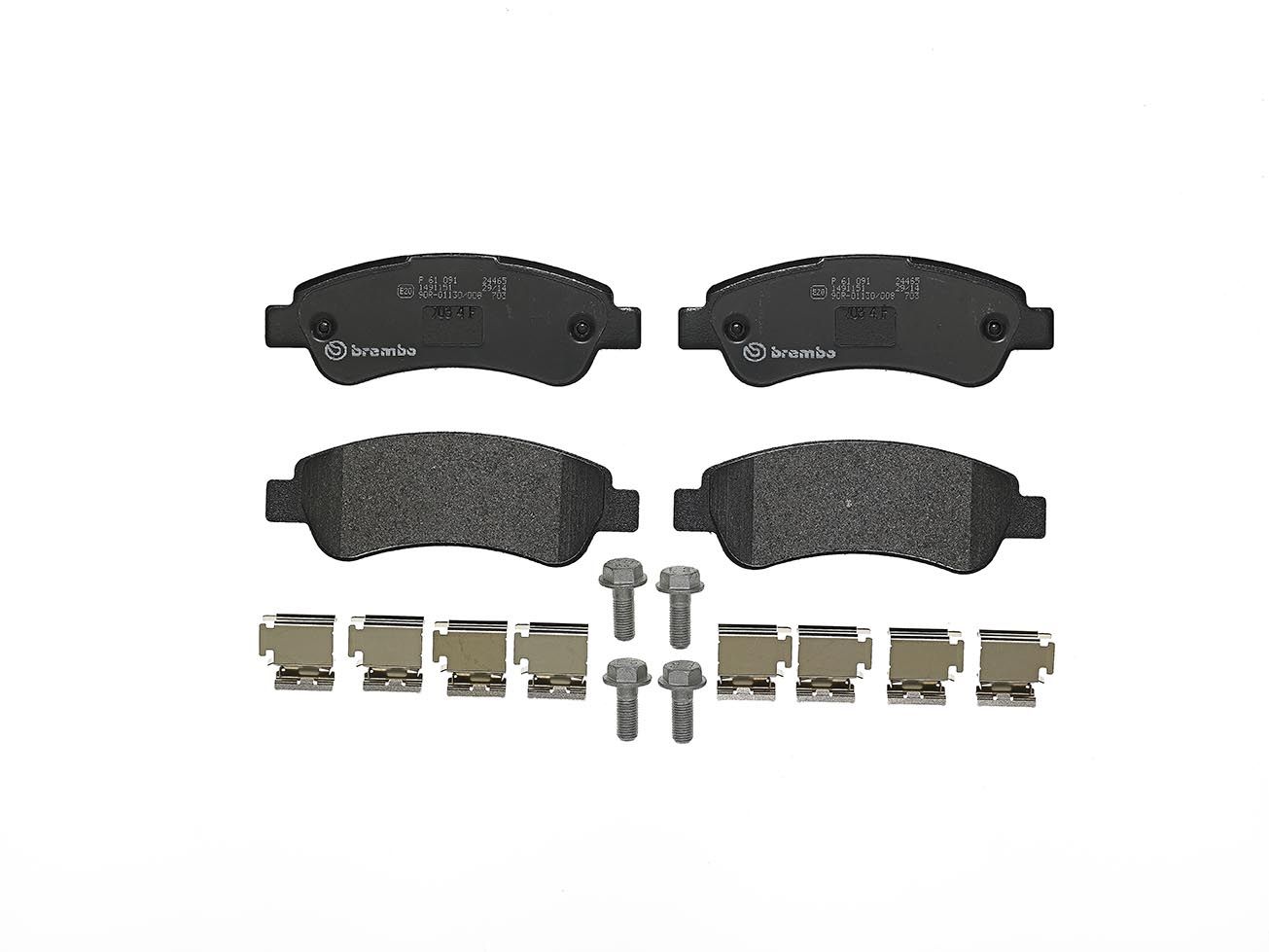 BREMBO P 61 091 - Bremsbelagsatz, Scheibenbremse PRIME LINE