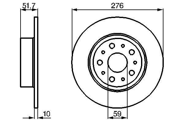 BOSCH 0 986 478 463 Brake Disc