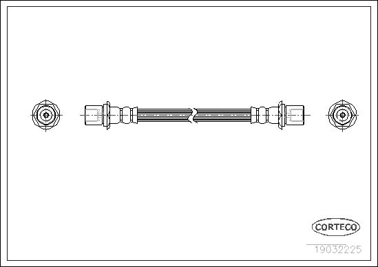 FLEXIBLE DE FREIN TOYOTA COROLLA  0705