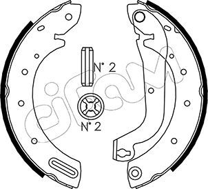 Brake Shoe Set 153-287