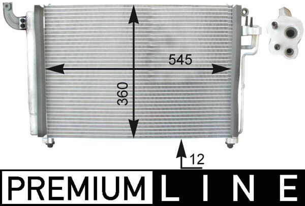 AC 434 000P MAHLE BEHR *** PREMIUM LINE *** kondenzátor, klíma