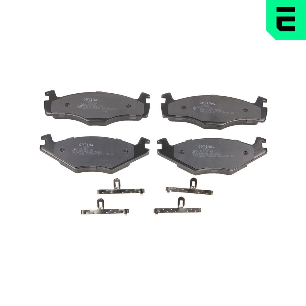 OPTIMAL BP-09356 - Bremsbelagsatz, Scheibenbremse
