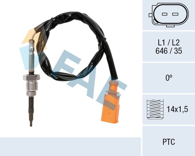 Sensor, exhaust gas temperature 68076