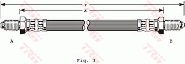 FLEXIBLE DE FREIN  9900