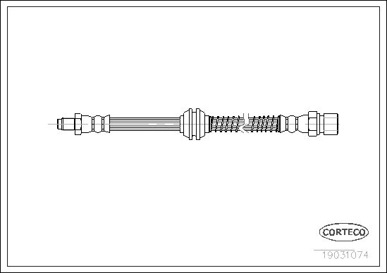 FLEXIBLE DE FREIN PORSCHE 944,96  0705