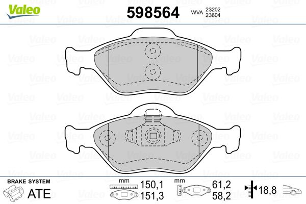 PLAQ FREIN FORD FIESTA IV,V, KA, PU  9900