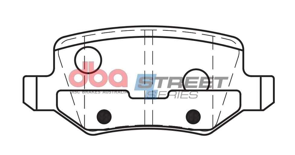 DBA SS STREET SERIES BRAKE PADS [ Mercedes Benz A Class 1997 - 2012 R ] - TecDoc Only