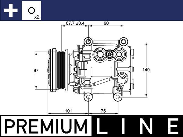 ACP 1099 000P MAHLE BEHR *** PREMIUM LINE *** kompresszor, klíma