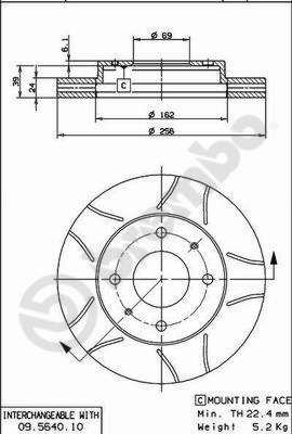 Brake Disc 09.5640.75