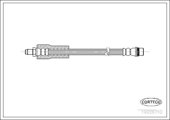 FLEXIBLE DE FREIN RENAULT L.T. T  0705