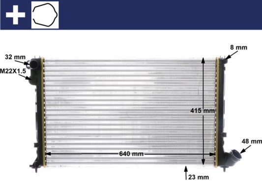Radiador, refrigeración del motor