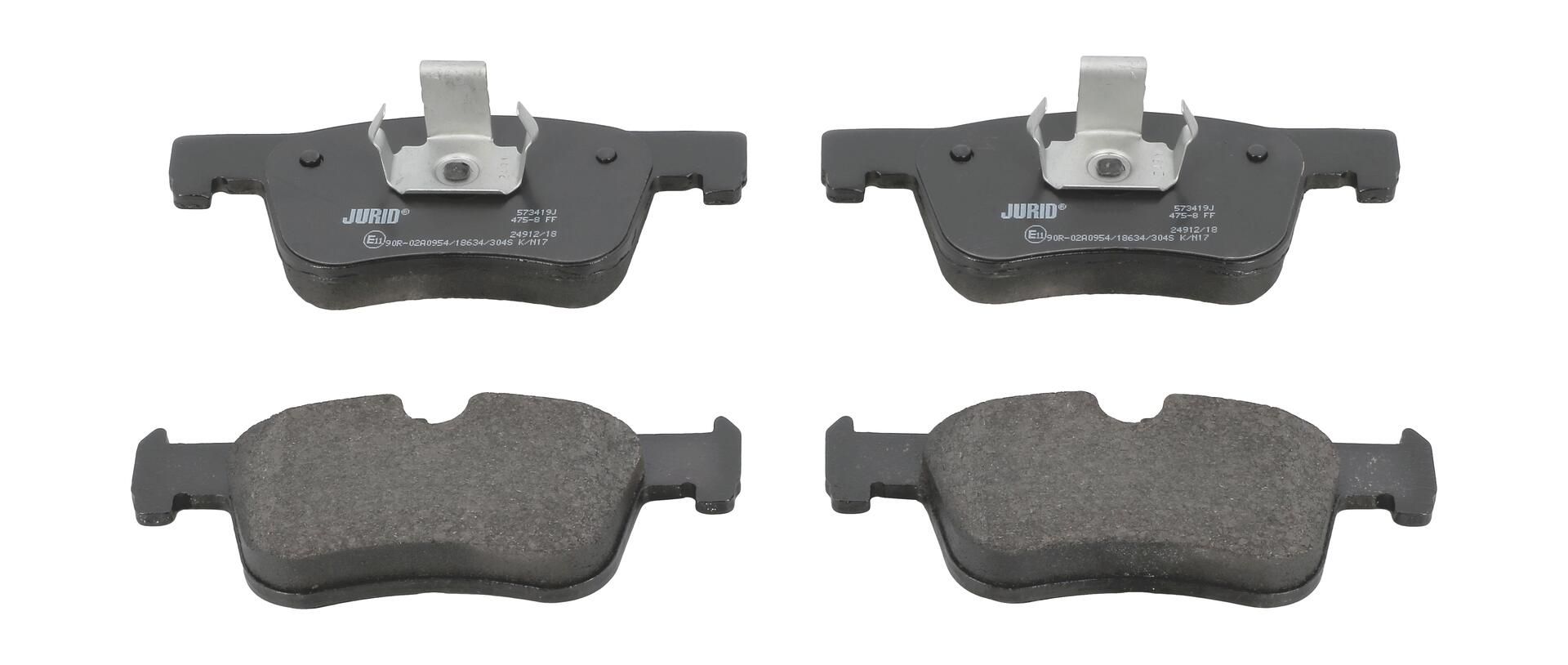 Bremsbelagsatz, Scheibenbremse