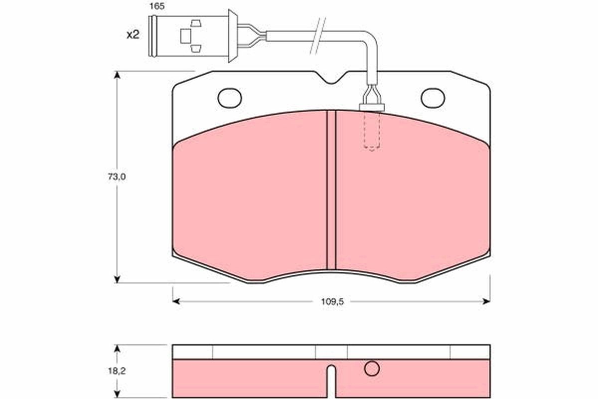 Brake Pad Set, disc brake GDB1111