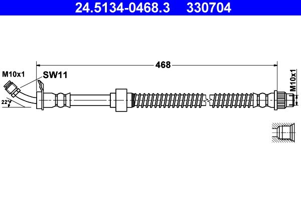 Brake Hose 24.5134-0468.3